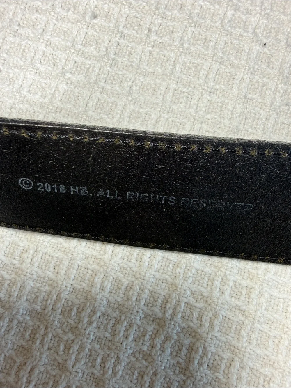 Harley Davidson Black leather belt size 40